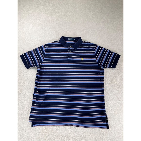 Polo by Ralph Lauren 1/4 Button Down Men's Multicolor Striped Shirt Size 2XL - Picture 1 of 12